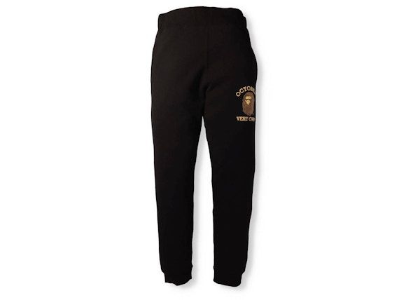 BAPE x OVO Slim Fit Sweatpants Black (Preowned) - Pre-Owned