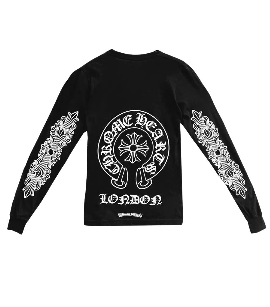 Chrome Hearts London Exclusive Horseshoe Floral L/S
