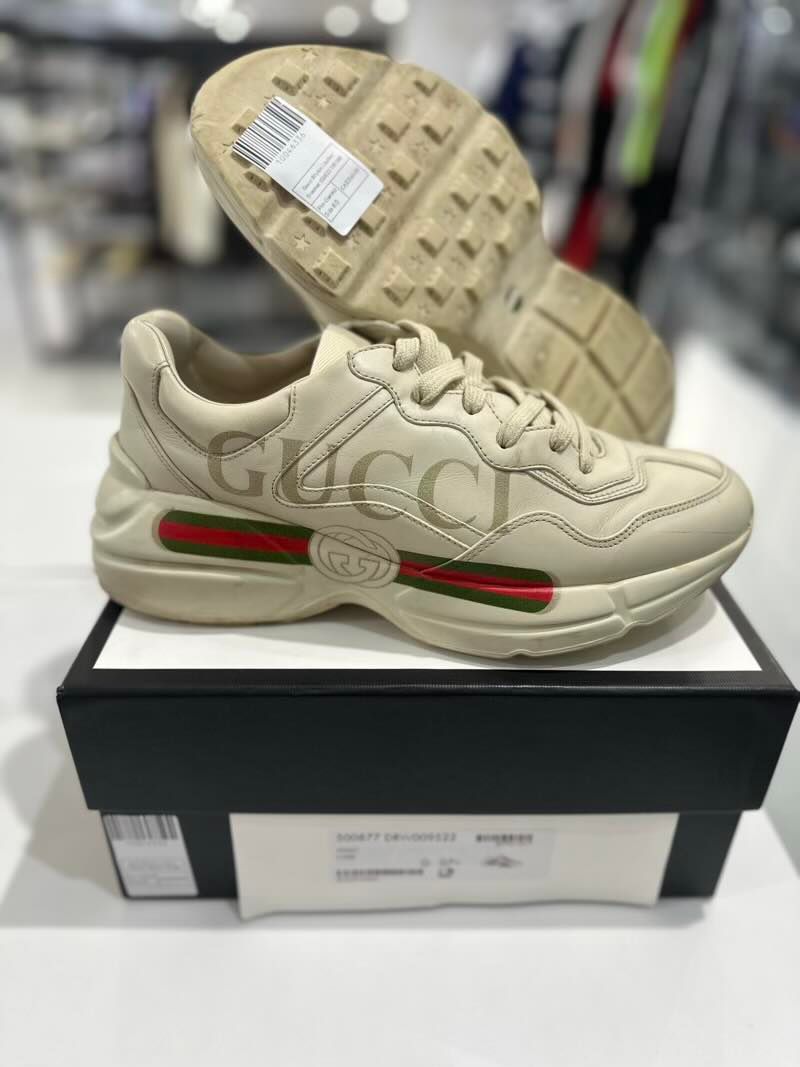 Gucci Rhyton Leather Sneaker (GUCCI 7/8.5M) - Pre-Owned Size 8.5