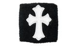Chrome Hearts White Patent Leather Black Wristband/Sweatband
