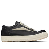 Rick Owens Hollywood Vintage Leather Sneaker Black Milk