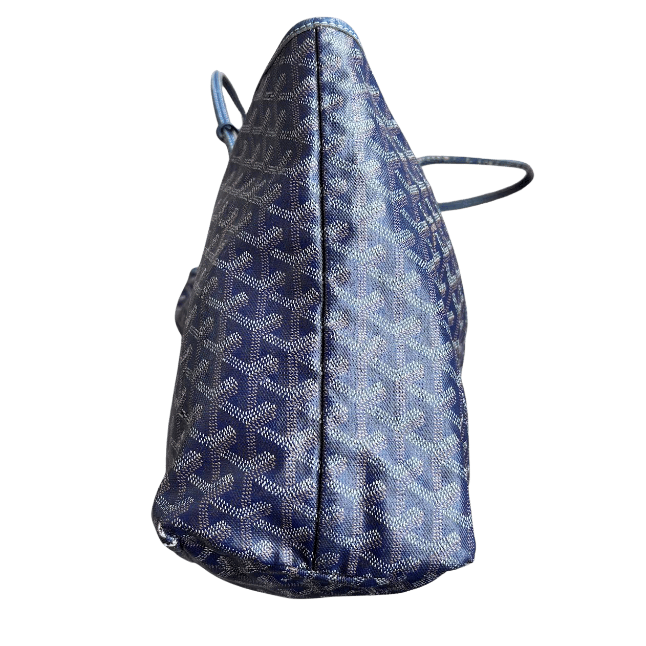 Goyard Saint Louis Tote MM Navy Blue (Preowned Vintage) - Pre-Owned