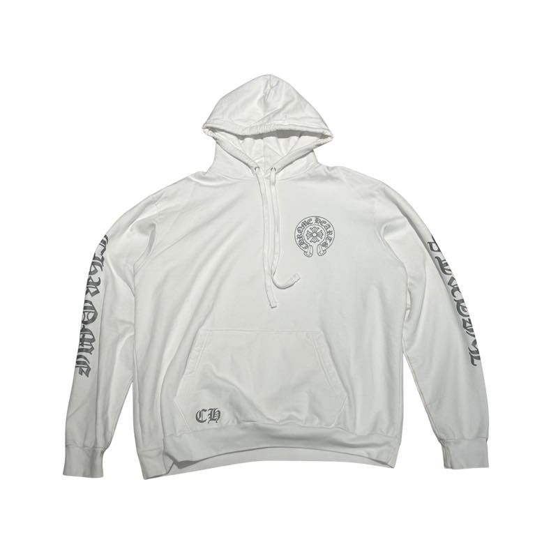 Chrome Hearts Miami Exclusive Horseshoe Hoodie White - Pre-Owned Size XL