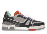 Louis Vuitton Virgil Abloh Upcycle Soho Exclusive LV Trainer Black Grey (Lightly Used Size LV10/US11-11.5) - Pre-Owned