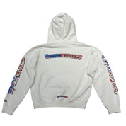 Chrome Hearts Matty Boy American Flag Hoodie White - Pre-Owned Size M