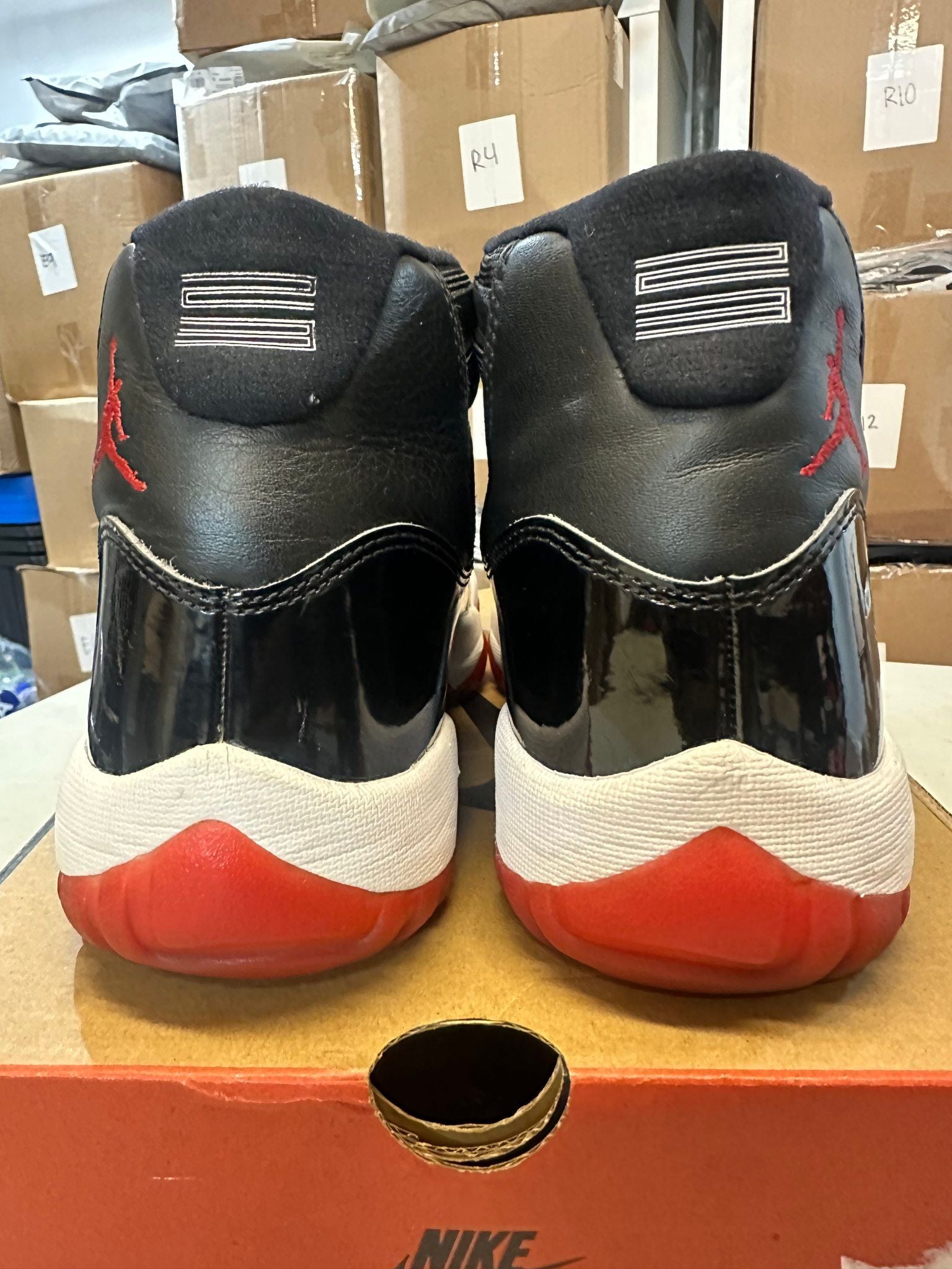 Jordan 11 Retro Playoffs Bred (2019) (Preowned Size 8.5) - Pre-Owned