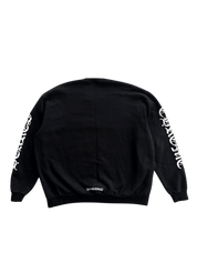 Chrome Hearts Neck Logo Crewneck Black/White (Preowned Size S) - Pre-Owned