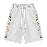 Awoken Dreams 3/4 Studded Shorts Grey