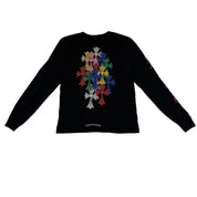 Chrome Hearts Multi Colour Cross Cemetery L/S T-Shirt Black - Pre-Owned Size M
