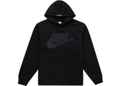 Supreme Nike Leather Applique Hooded Sweatshirt Black - Pre-Owned Size M