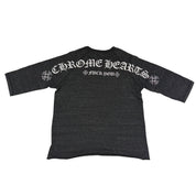 Chrome Hearts Shoulder Logo Henley Shirt Grey - Gently Used Size M