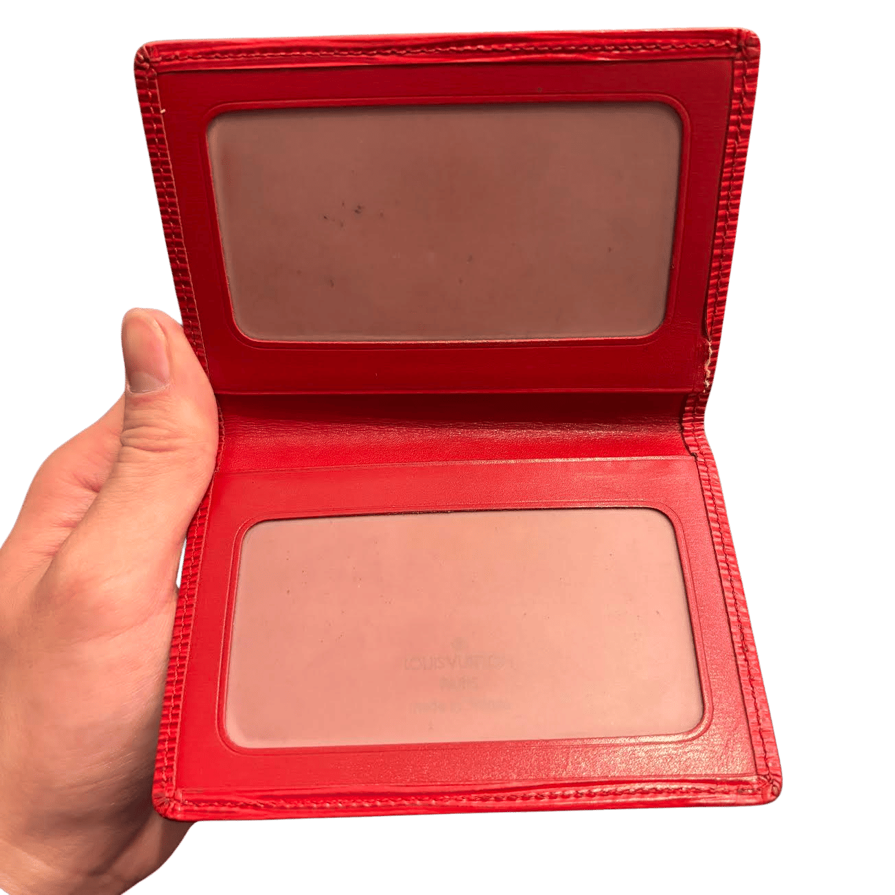 Louis Vuitton Epi Leather Bifold Passport Holder Red - Pre-Owned