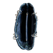 Dior Dark Green Cannage Quilted Patent Leather Shopping Tote Bag - Pre-Owned