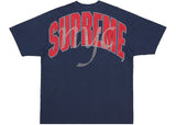 Supreme Rhinestone Script S/S Top Navy