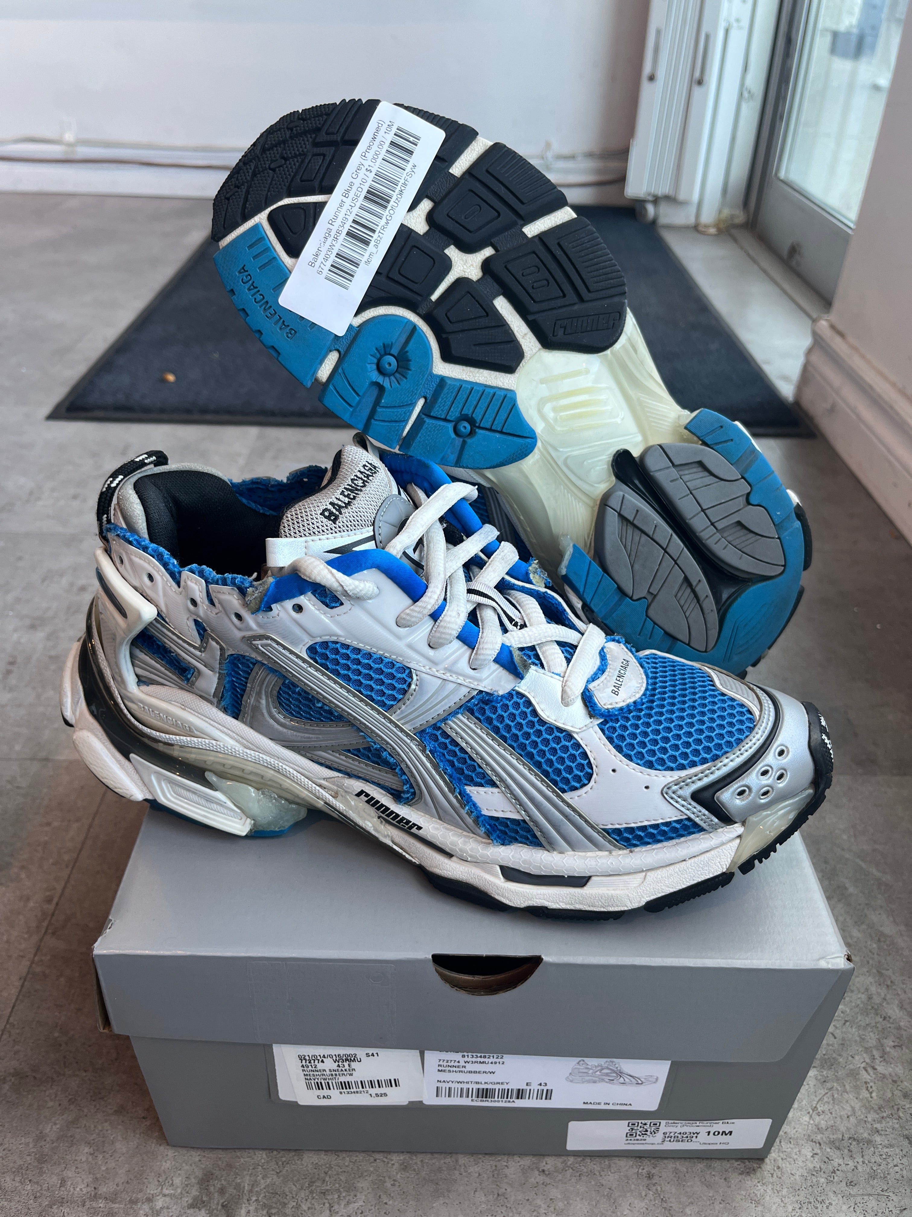 Balenciaga Runner Blue Grey (Preowned)