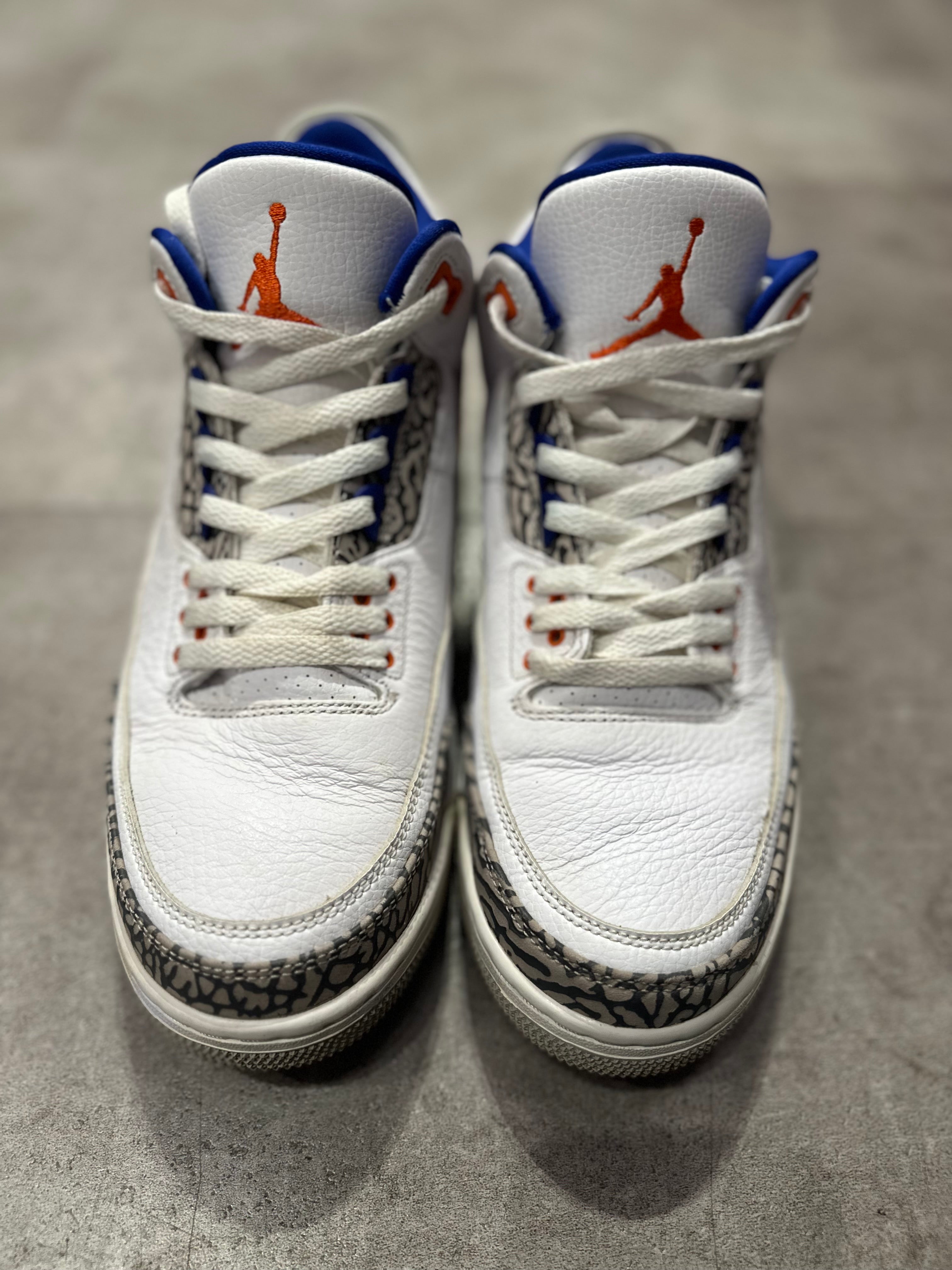 Jordan 3 Retro Knicks (Preowned Size 9.5)