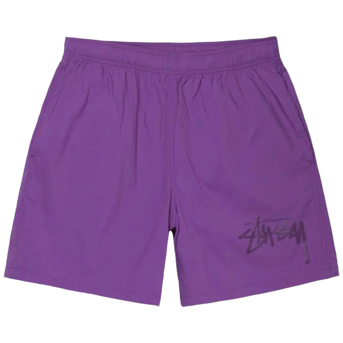 Stussy Big Stock Logo Nylon Short Purple