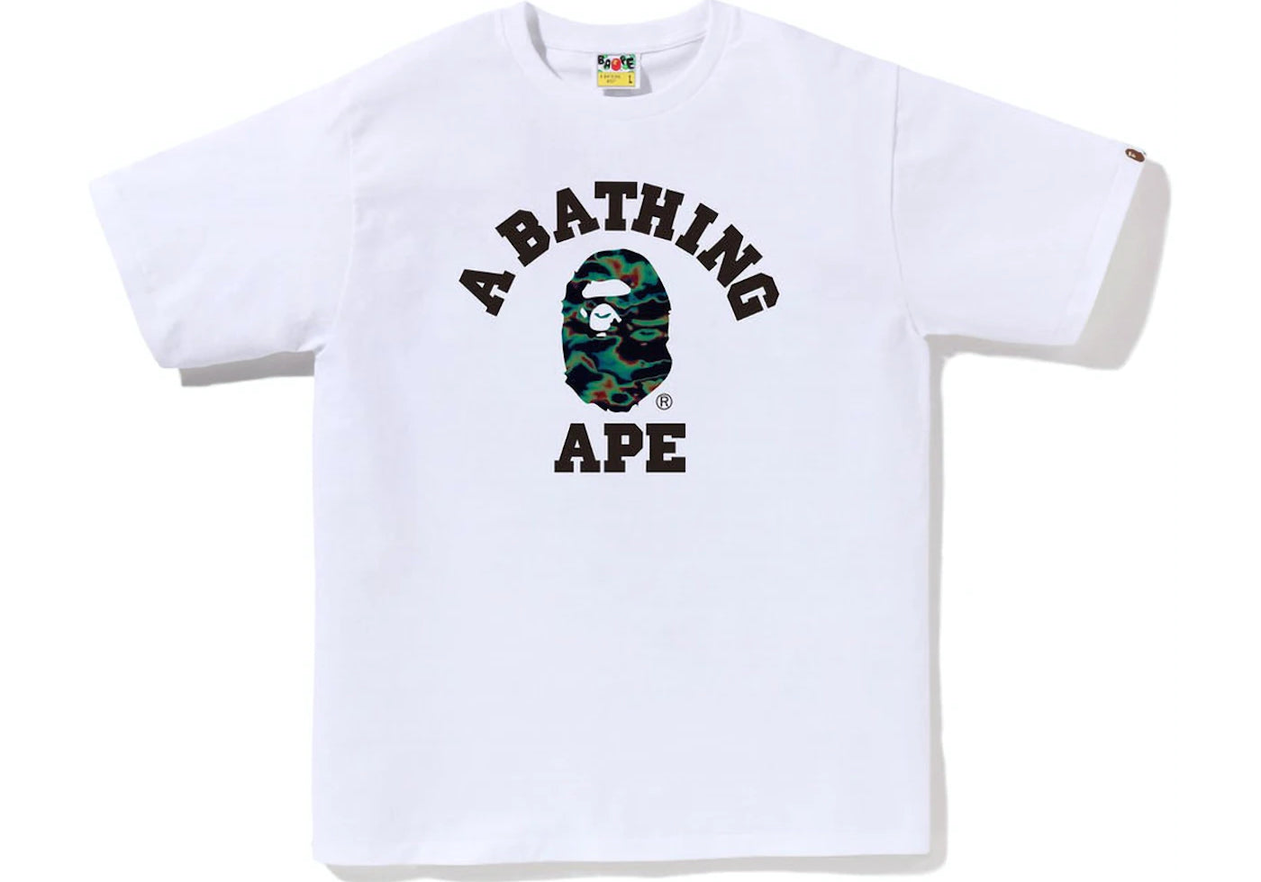 BAPE-Thermography-College-Tee-White.webp