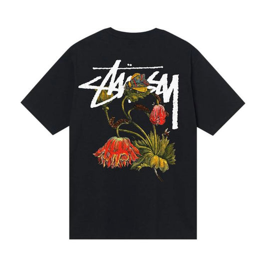 Stussy Withered Flower Tee Black
