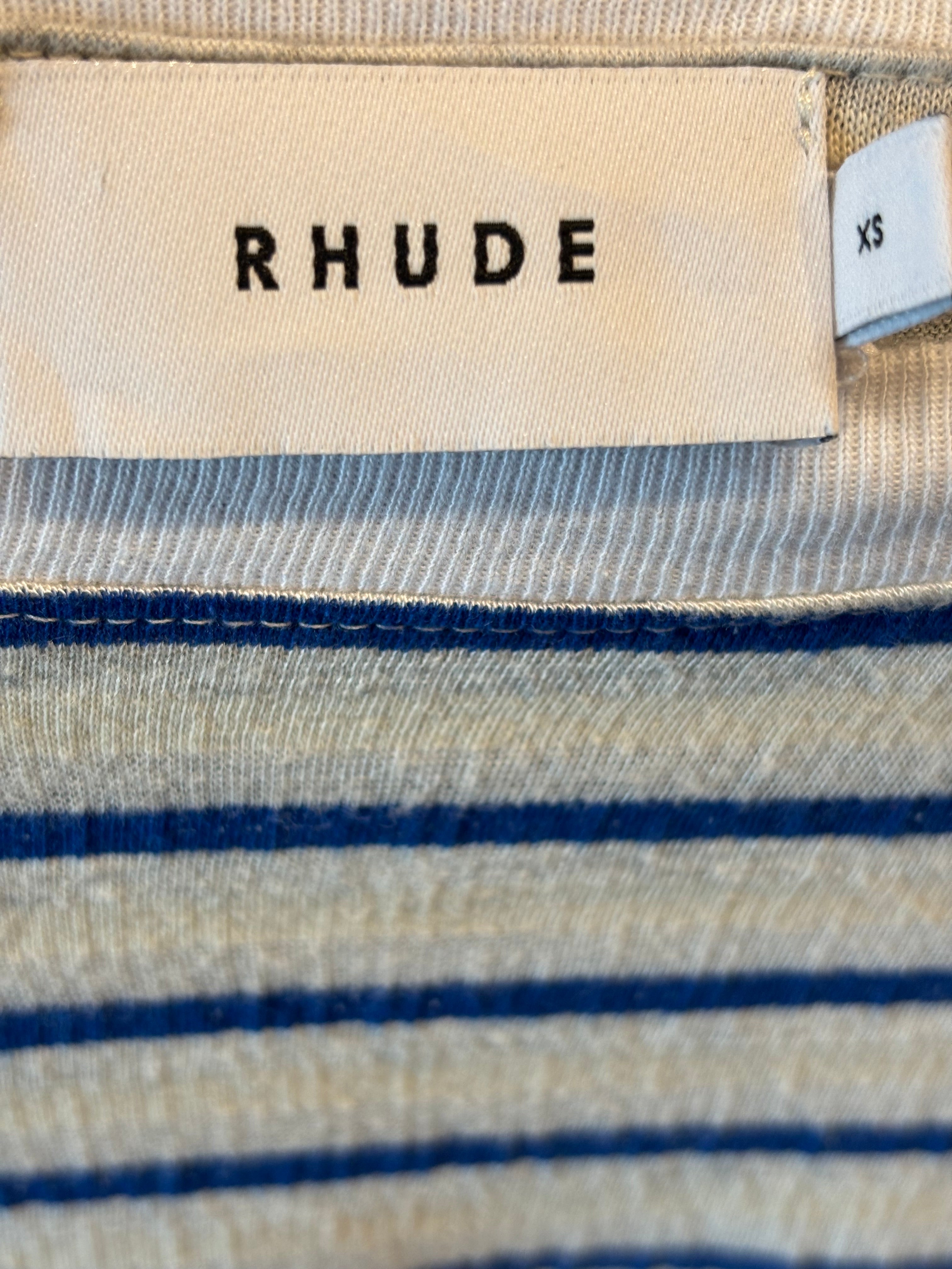 Rhude Signature L/S T-Shirt Ivory/Cream (Preowned)