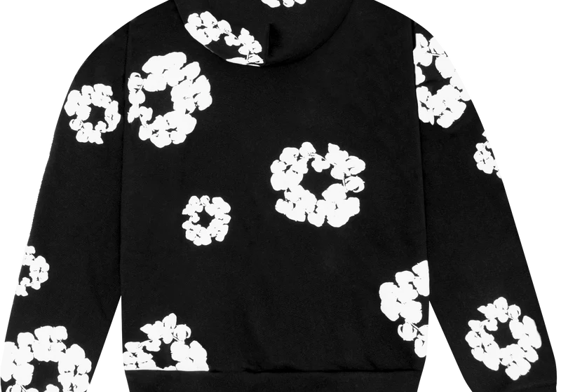 CottonWreathHoodieBlackBack.webp