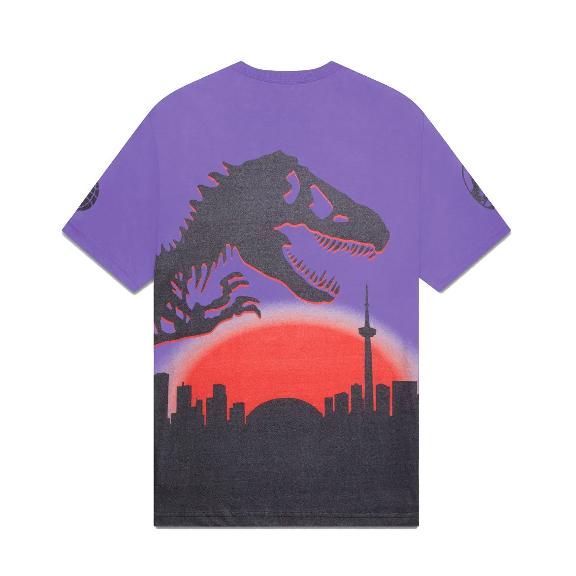 Ovo Toronto Raptors Jurassic Park Skyline T-Shirt Purple (Preowned)