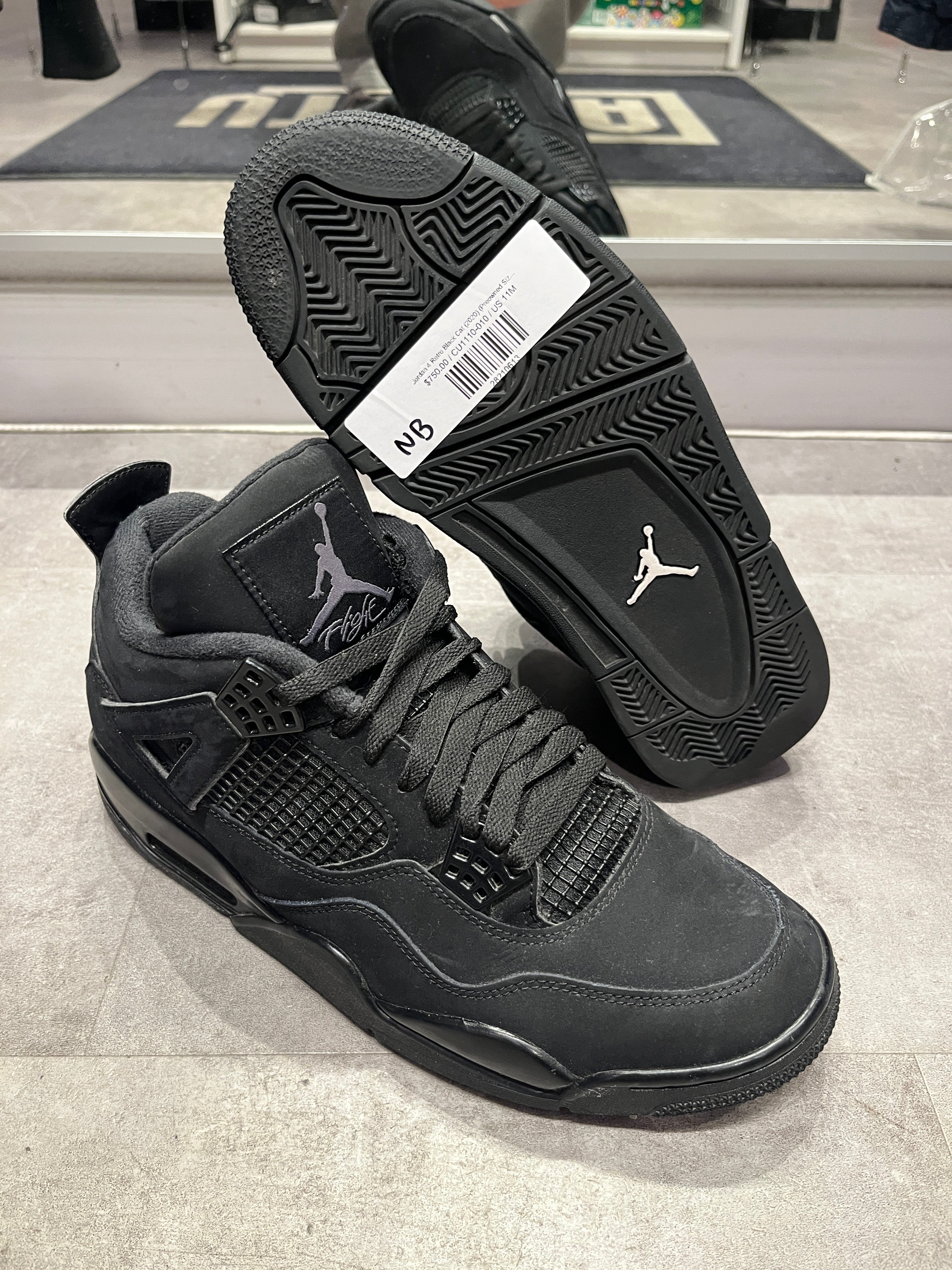 Jordan 4 Retro Black Cat (2020) (Preowned Size 11)