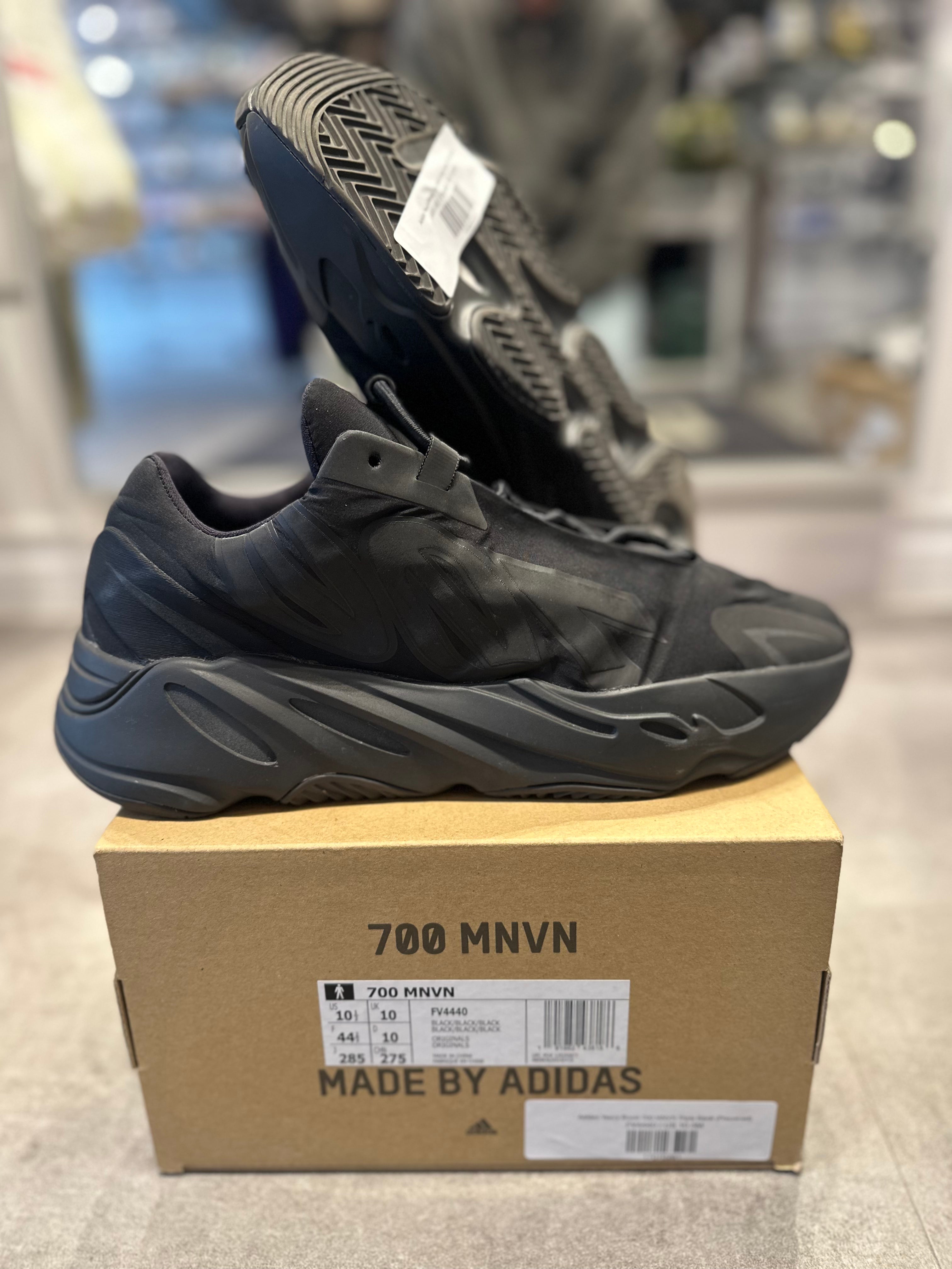 Adidas Yeezy Boost 700 MNVN Triple Black (Preowned Size 10.5M) – Utopia Shop