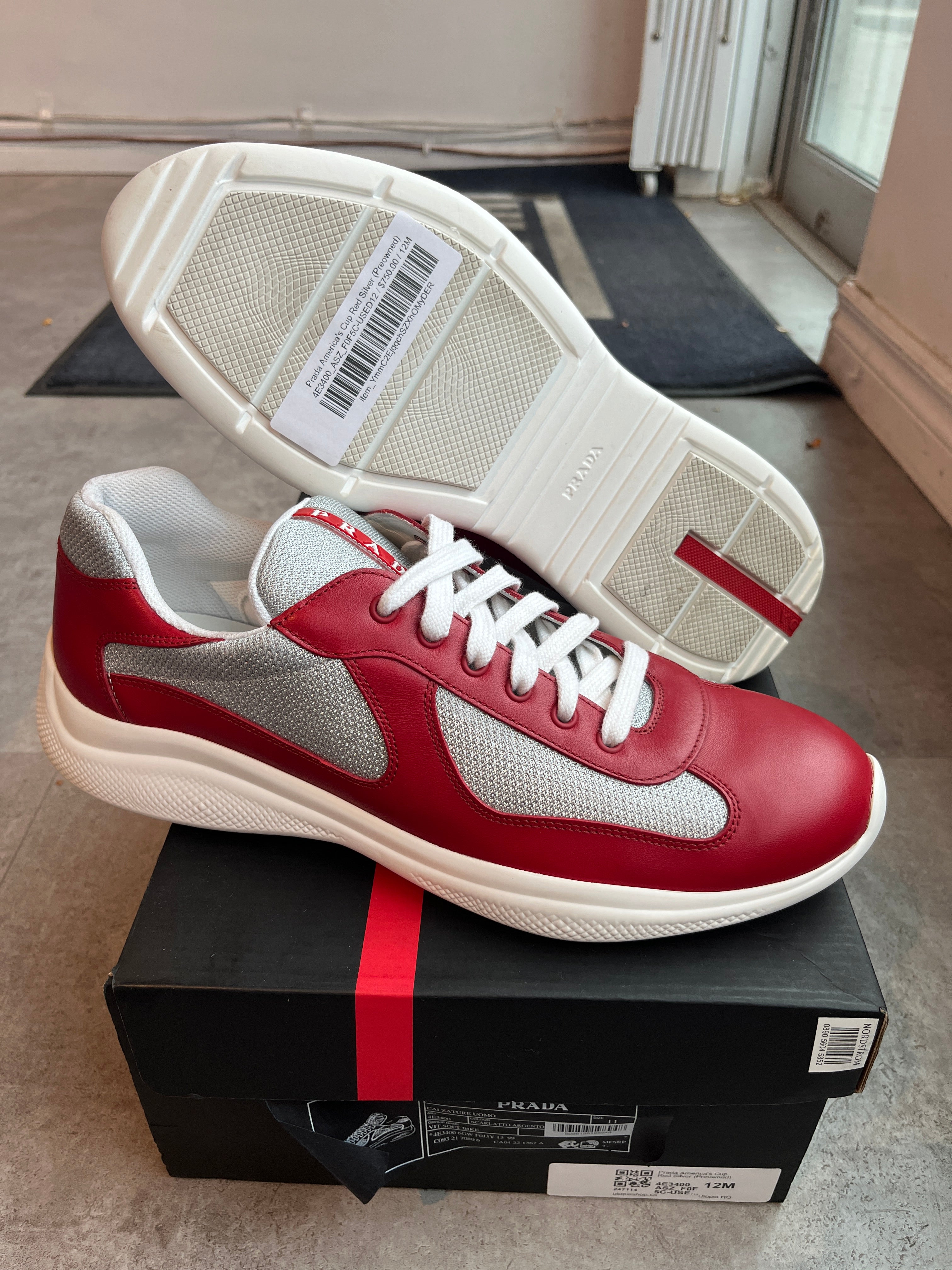 Prada America's Cup Red Silver (Preowned)