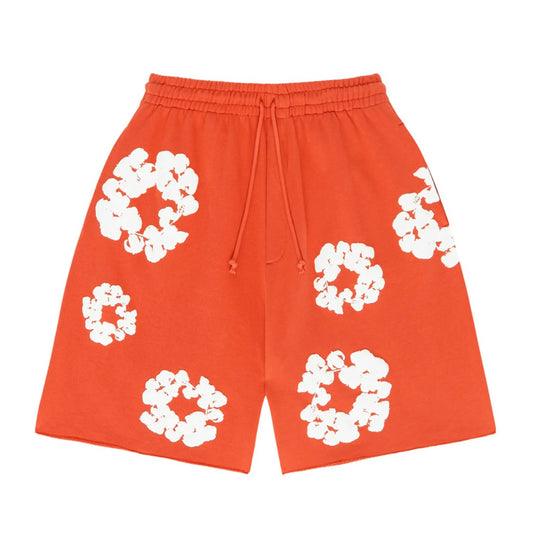 Denim Tears The Cotton Wreath Shorts Orange