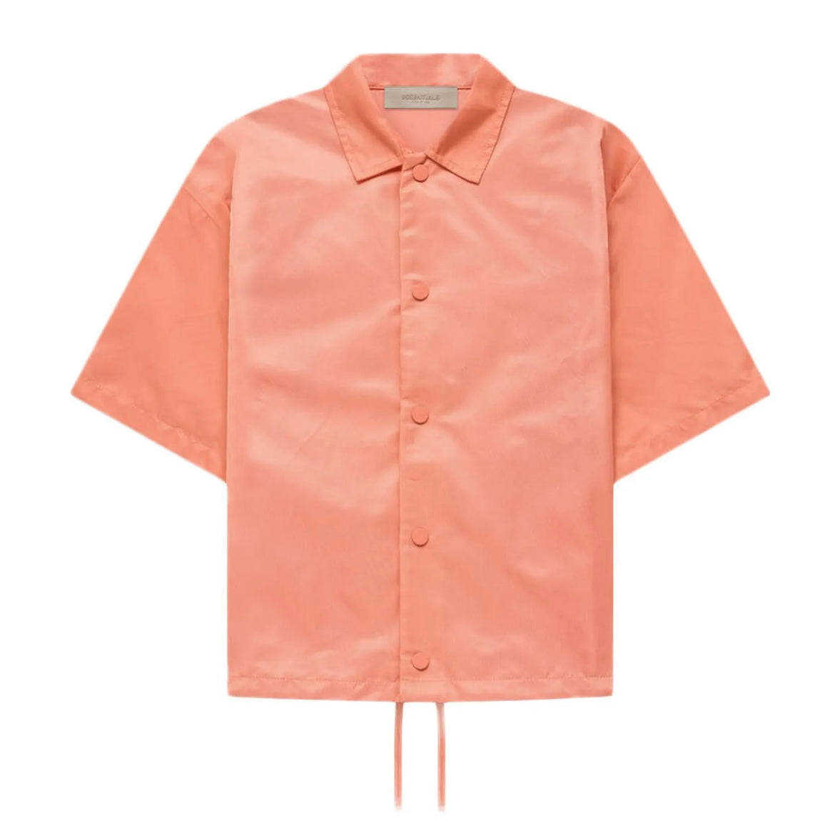 Fear of God Essentials Hoodie Kids S/S Nylon Shirt (FW22) Coral