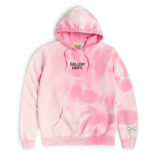 Gallery Dept. Sunfaded Pink Centre Logo Hoodie