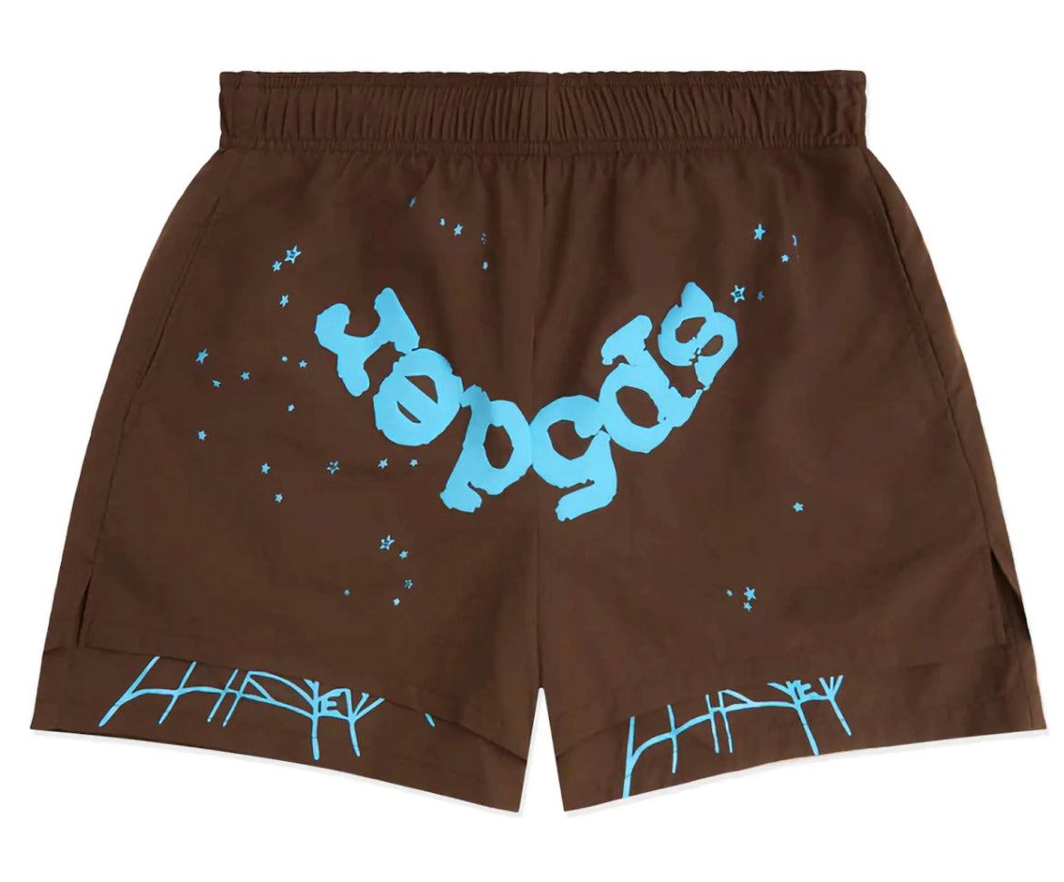 Sp5der OG Web Double Layer Short Brown