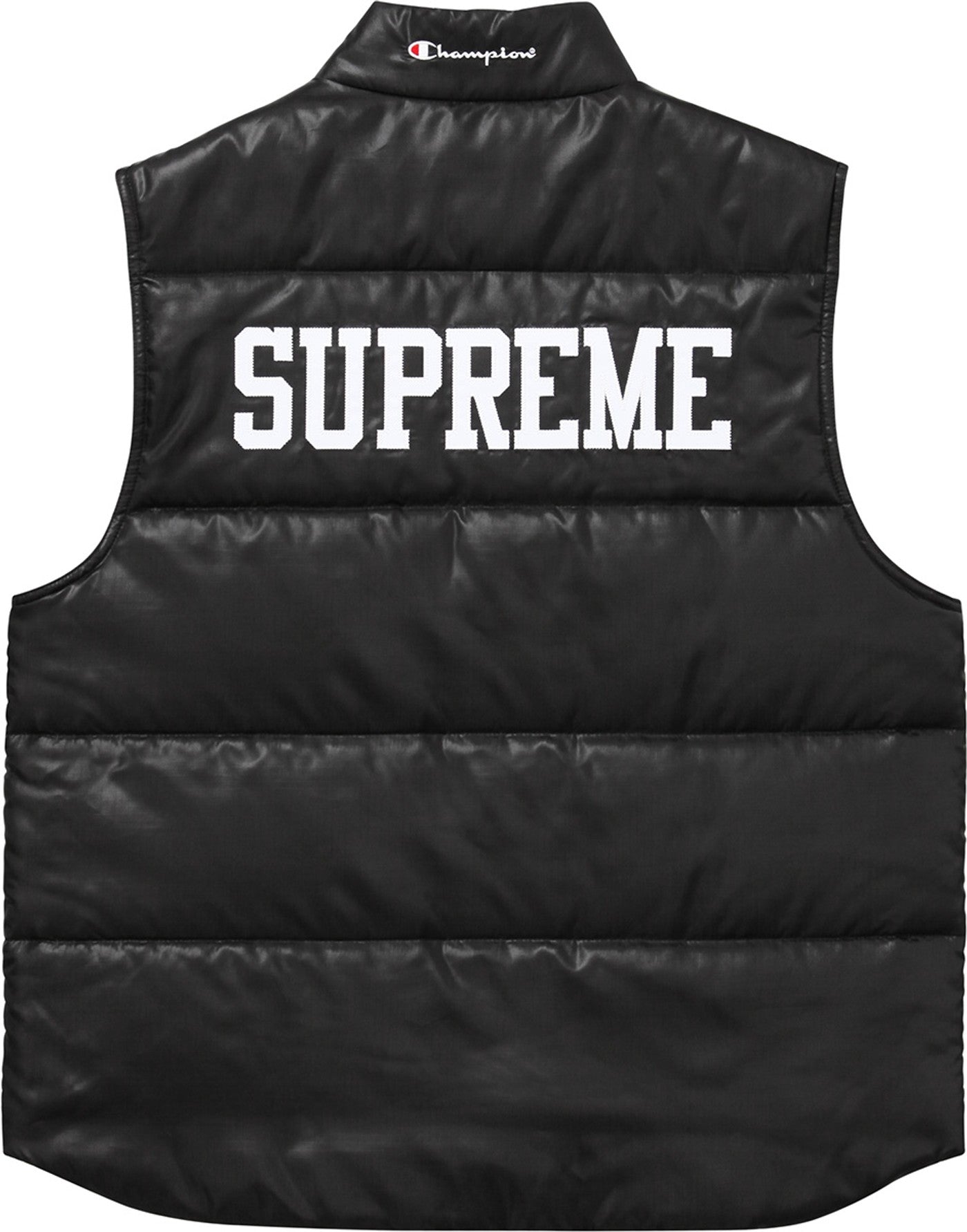 Supreme x Champion Puffy Vest Black (SS17) (Preowned)