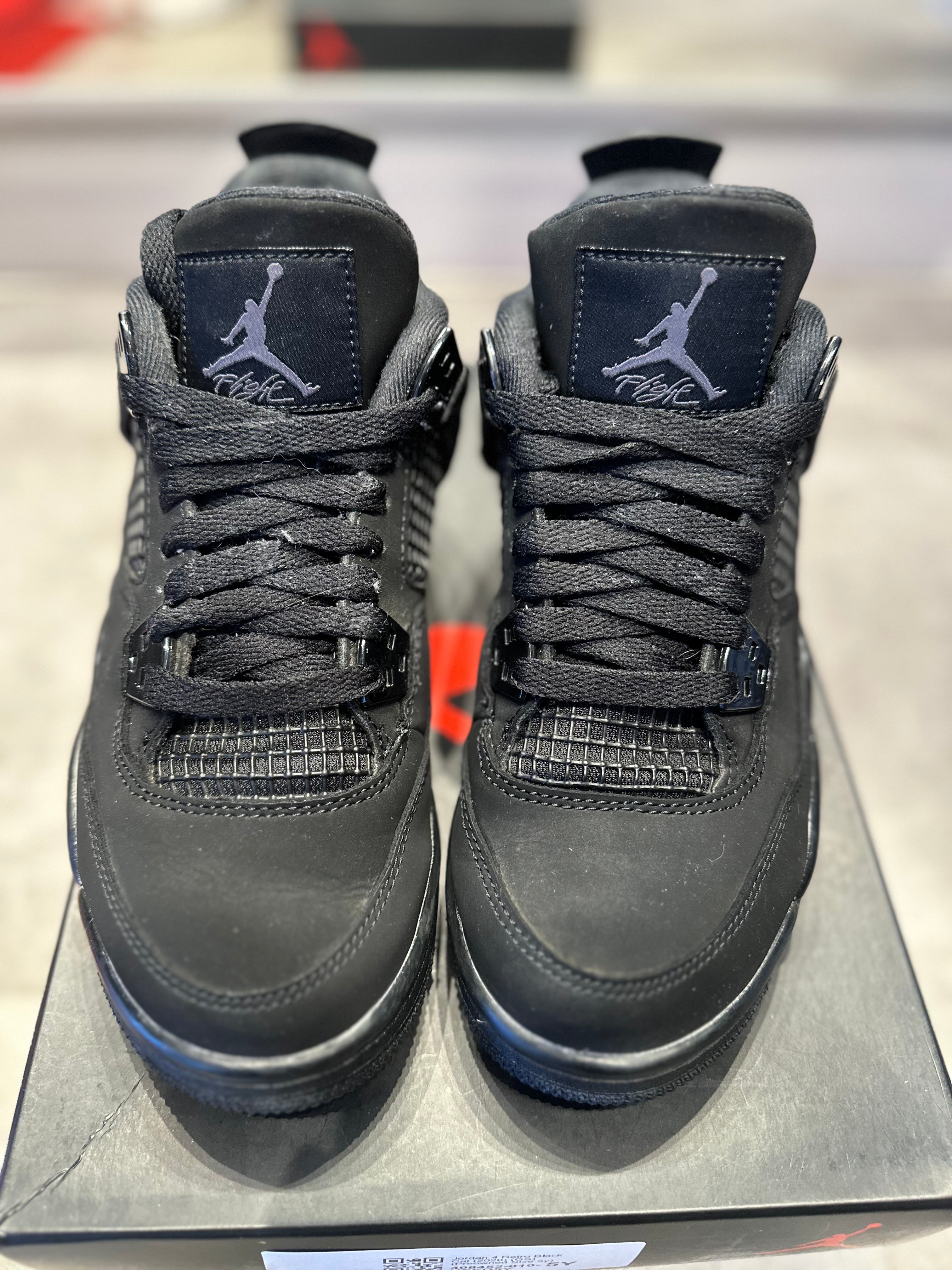 Jordan 4 Retro Black Cat (2020) (GS) (Preowned Size 5y)