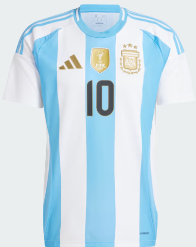 Adidas Argentina 24 Home Messi Jersey White/Blue Burst