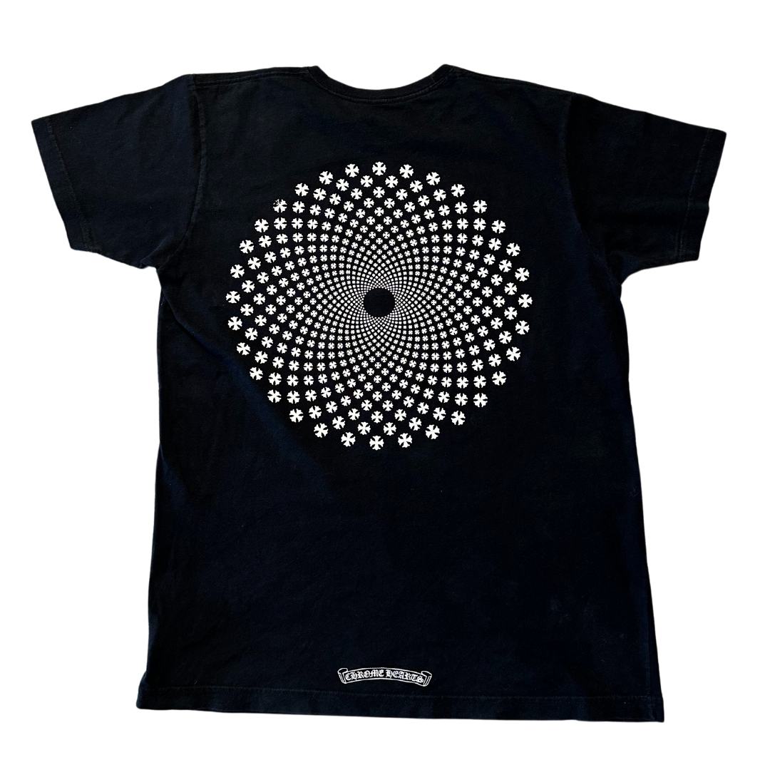Chrome Hearts Hypnosis Illusion Whirlpool T-Shirt Black (Preowned)