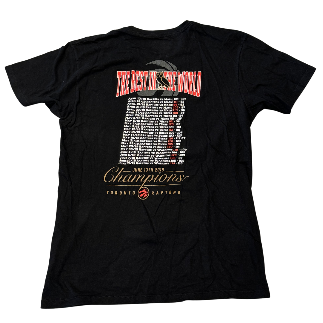 OVO x Toronto Raptors "The Best in the World" Championship T-Shirt Black (Preowned)