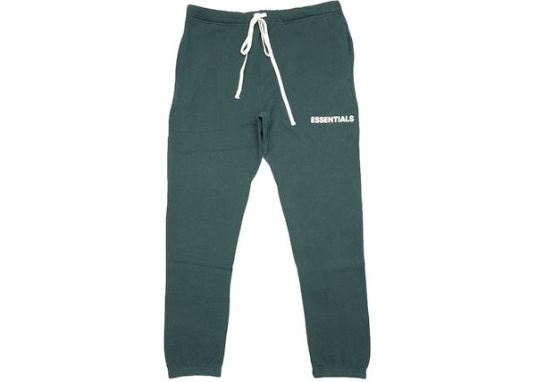 Fear of God Essentials Graphic Drawstring Sweatpants Green (Preowned) - Pre-Owned