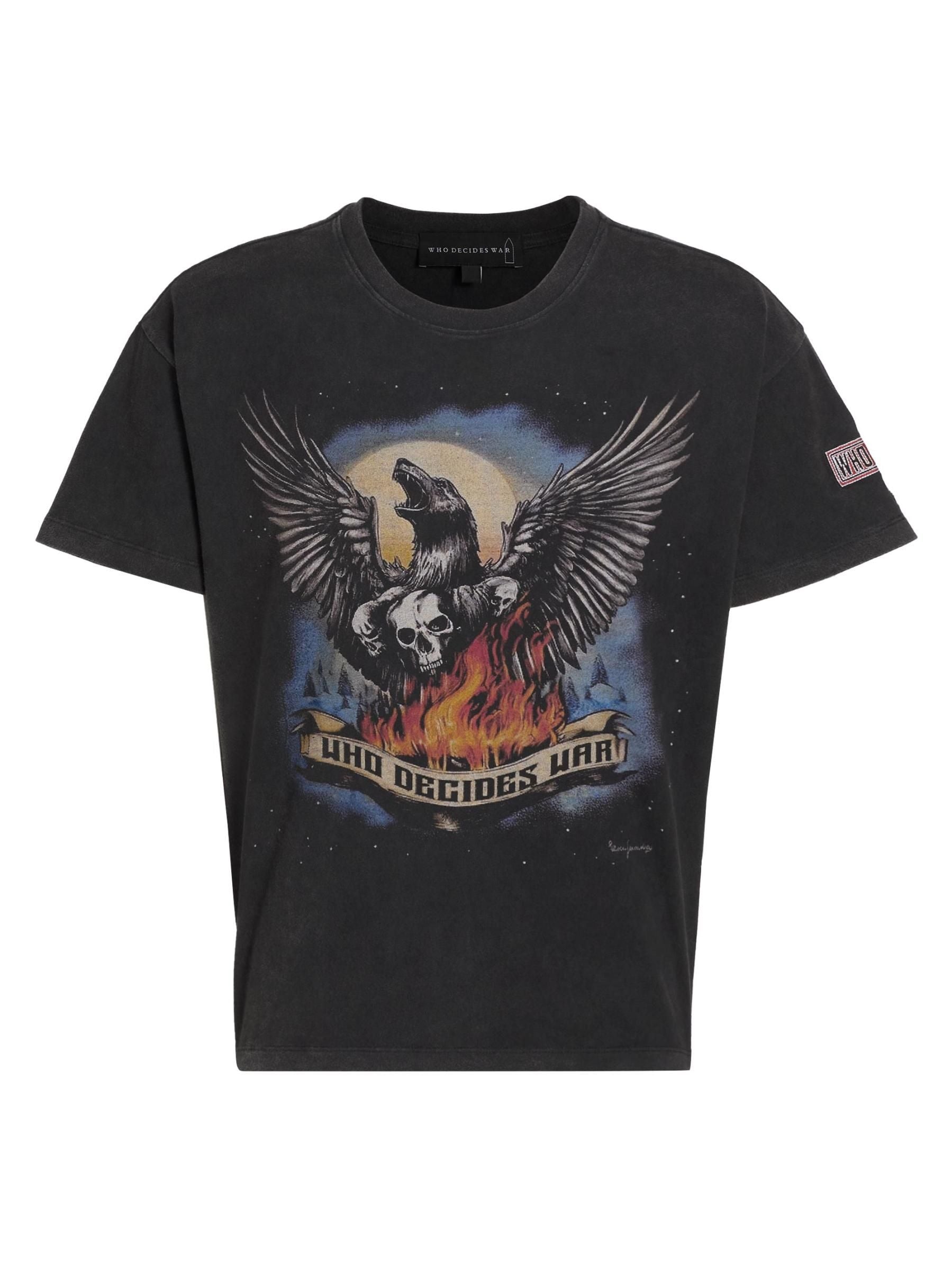 Who Decides War Moon Jersey T-Shirt Black