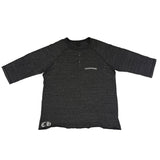 Chrome Hearts Shoulder Logo Henley Shirt Grey - Gently Used Size M