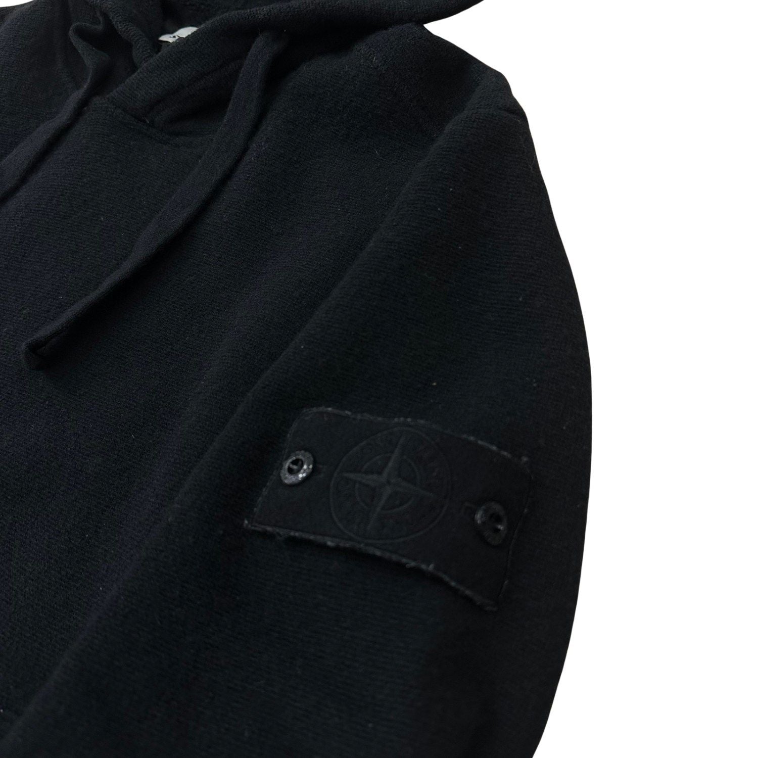 Stone Island Shadow Project Knit Hoodie Black (Preowned Size - Pre-Owned