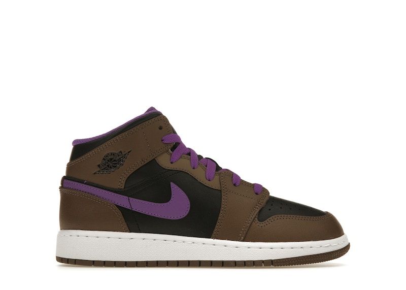 Jordan 1 Mid Palomino Purple Mocha (GS)