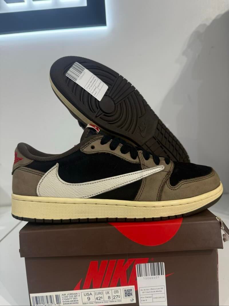 Air Jordan 1 Retro Low OG SP Travis Scott Mocha - Pre-Owned Size 9