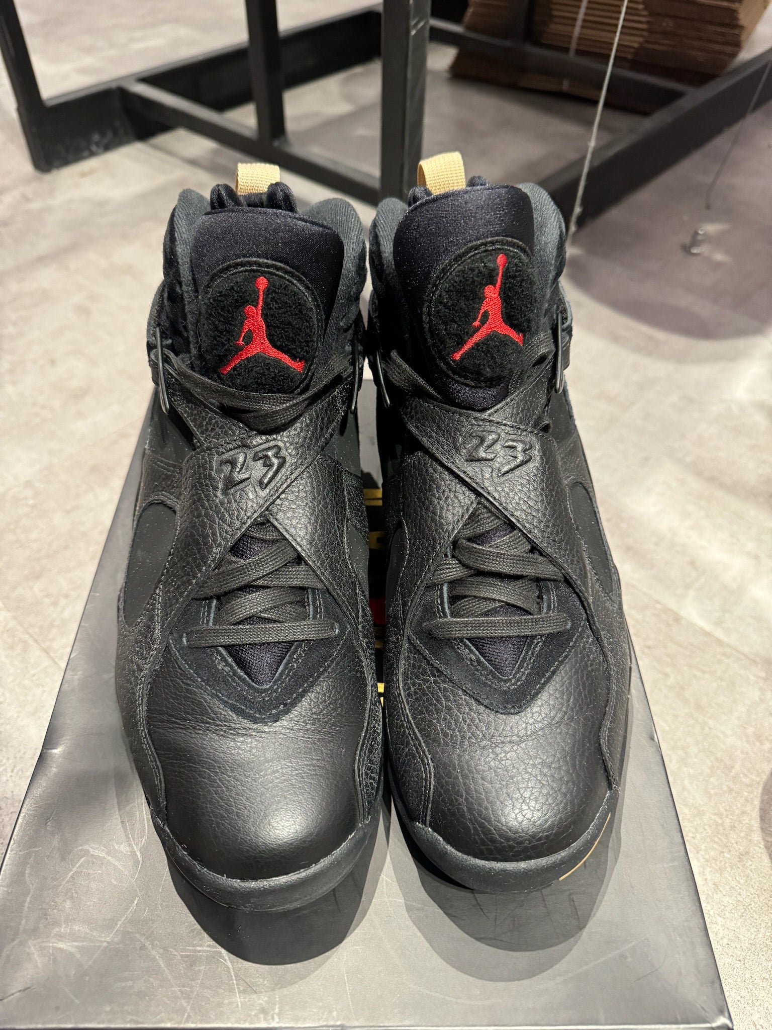 Air Jordan 8 Retro OVO Black (Preowned size 9.5) - Pre-Owned