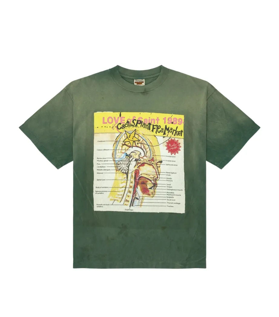 Saint Michael x Cactus Plant Flea Market Love Saint T-Shirt Green