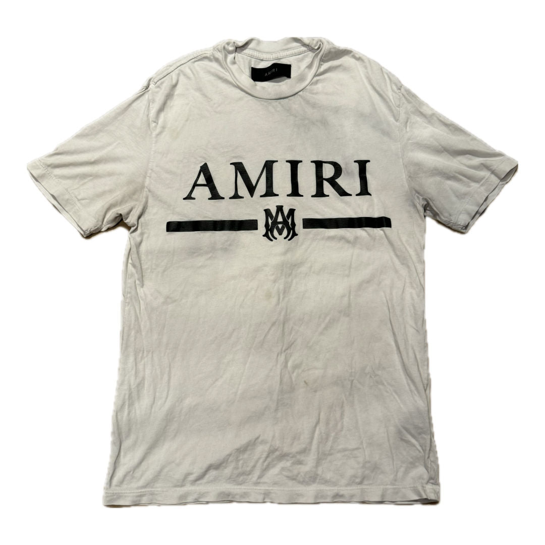 AMIRI MA Bar Logo T-shirt White (Preowned) - Pre-Owned