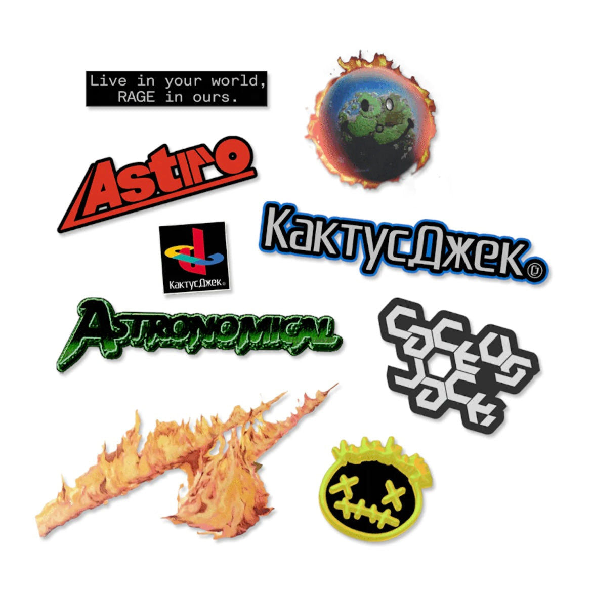 Travis Scott Cactus Jack Backpack With Patch Set Brown