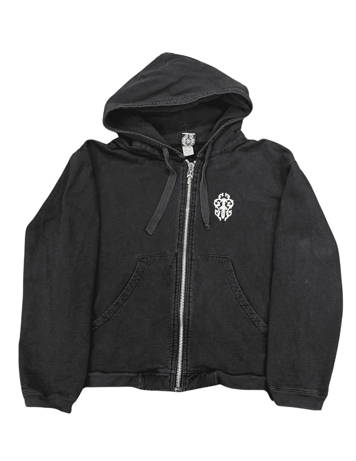 Chrome Hearts Vintage Vine Dagger Zip-Up Hoodie Black - Pre-Owned Size S