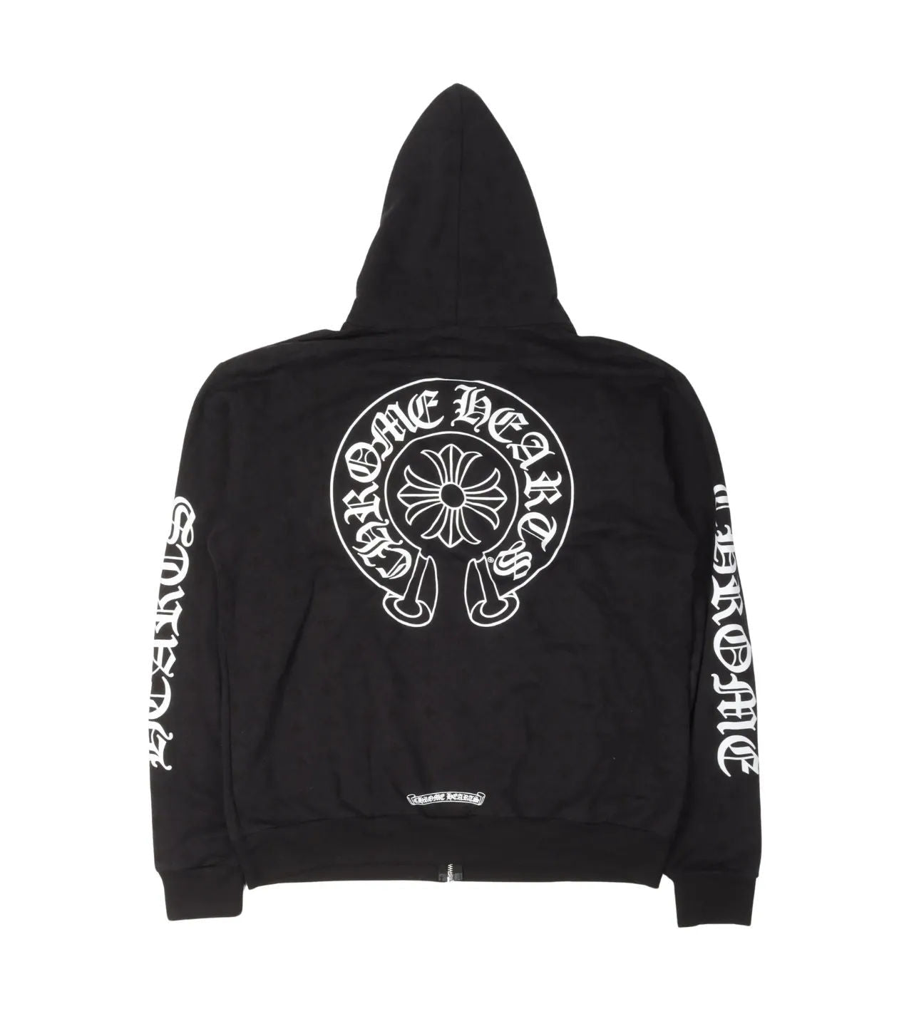 Chrome Hearts Monogram Horseshoe Logo Zip Up Hoodie